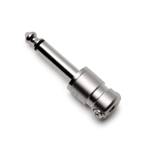 SquarePlug SPS5 Compact Soldered Straight 1/4'' Plug, Matte Nickel