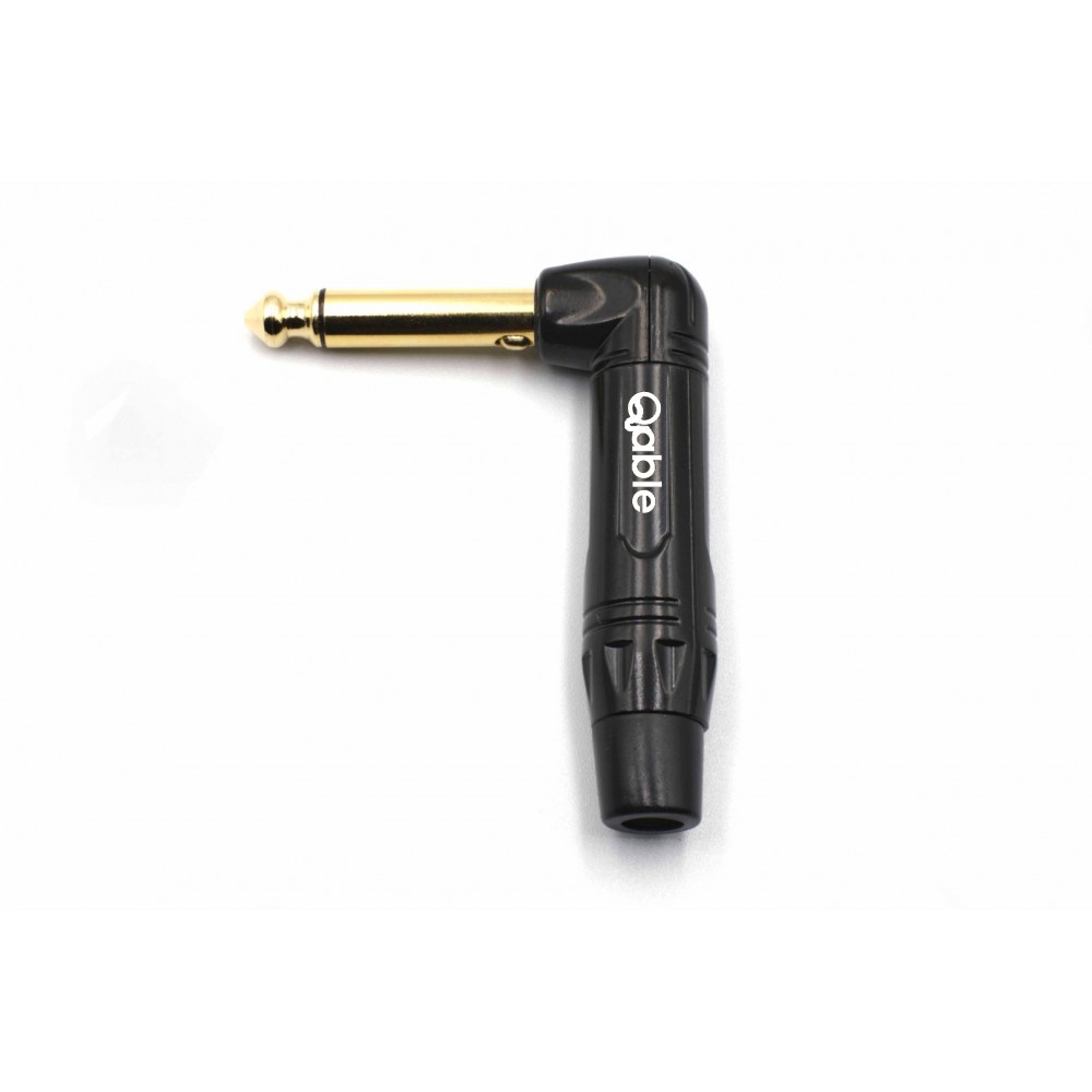 TS Angled Muted/Silent Mono Plug 1/4 Gold Tip