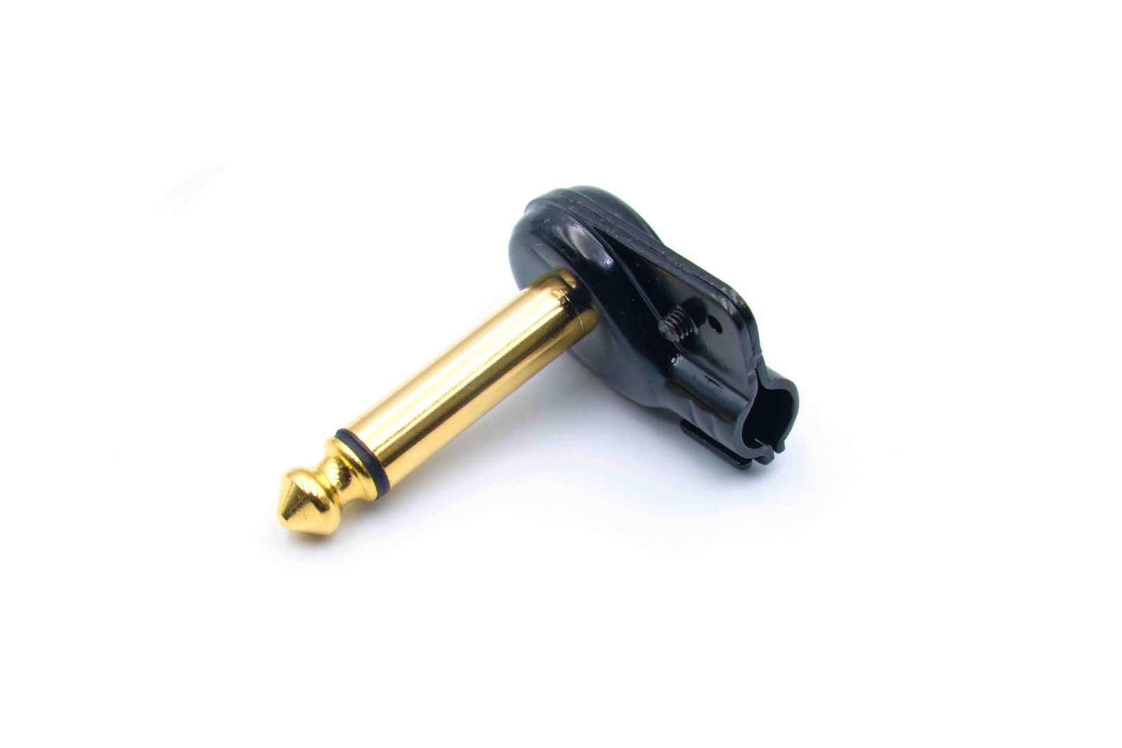 TS Right Angled Mono Pancake Mini Plugs Black